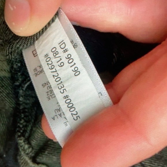 Express Dark Green Plaid Button Down shirt - Picture 5 of 5